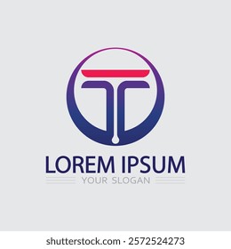 letter T logo image and font T design graphic  vector 