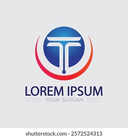 letter T logo image and font T design graphic  vector 
