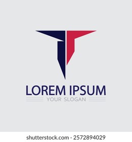 letter T logo image and font T design graphic  vector 