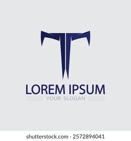 letter T logo image and font T design graphic  vector 