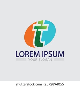 letter T logo image and font T design graphic  vector 