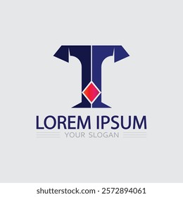 letter T logo image and font T design graphic  vector 