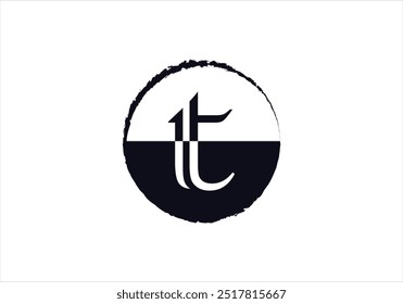 Modelo de design inicial do logotipo da letra T
