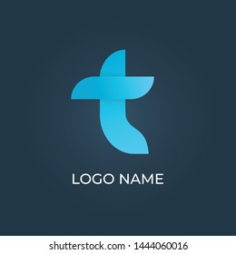 Letter "T" logo isolated. Alphabet vector 