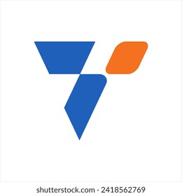 LETTER T LOGO MONOGRAM DIGITAL PIXEL EDITABLE