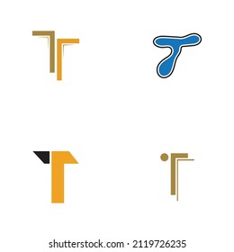 Letter T Logo set Template vector icon design