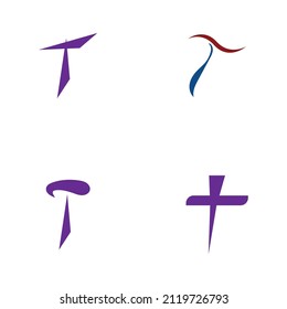 Letter T Logo set Template vector icon design