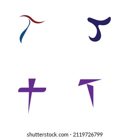 Conjunto de logotipos T Diseño de iconos vectoriales de plantillas