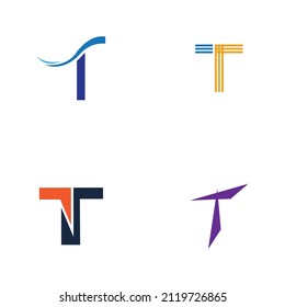 Letter T Logo set Template vector icon design