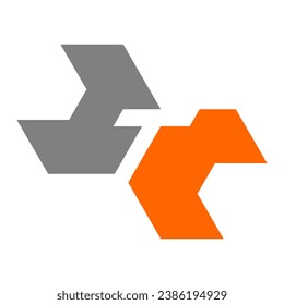 The letter T logo is simple and attractive