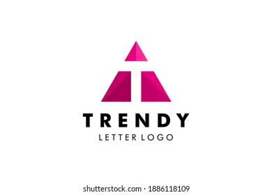 Letter T Logo : Suitable for Company Theme, Architecture Theme, Technology Theme, Initial Theme, Infographics and Other Graphic Related Assets.