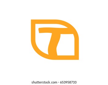 Letter T logo symbol template elements
