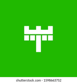 letter t logo symbol vector