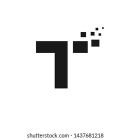 Letter T logo, Technology and digital logotype Alphabet logotype vector design
