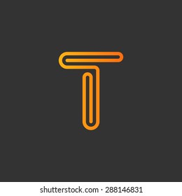 Letter T logo template