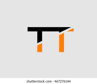 Letter T and T logo template
