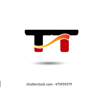 Letter T and T logo template
