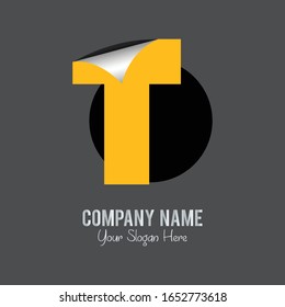 Vector de diseño de plantillas de logotipo de carta T. Diseño del logotipo de la letra T. Logotipo De Carta T De Lujo. Diseño vectorial de logotipo alfabético. Diseño de logotipo creativo. Plantilla de letra t moderna. Fácil de editar. Icono Premium. 