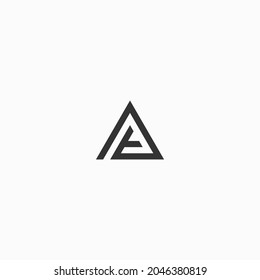 Vector de diseño de plantillas de logotipos de letras A y T