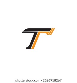 letra T modelo de logotipo design avião vetor ilustração