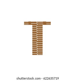 letter T logo vector