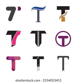 Letter T Logo Vector Art  Icons  and Graphics 