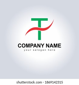 Letter T Logo Vector Design Illustration for your Business Identity template. Creative Company Name with slogan brand logo. Unique Letter T Logo Icon for monogram . Beautiful Company Logo Idea.