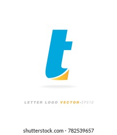 Letter T logo vector icon.