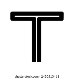 letter T logo vector illustration design