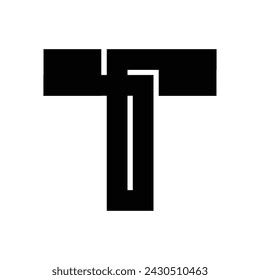 letter T logo vector illustration design