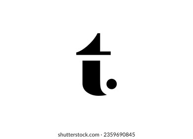 Letter T logo vector sign template 