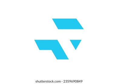 Letter T logo vector sign template 