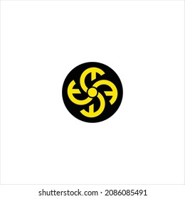 letter t logo vector template flower