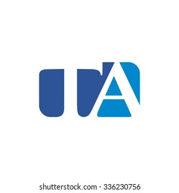 letter t and letter a logotype. logo vector.