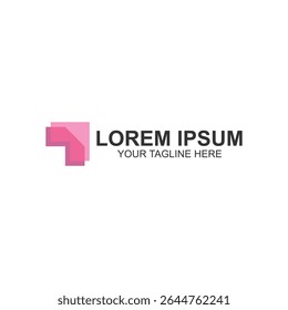 lettre t lorem ipsum logo design pour entreprise ou entreprise avec illustration vectorielle créative
