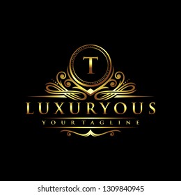 Letter T Luxury logo