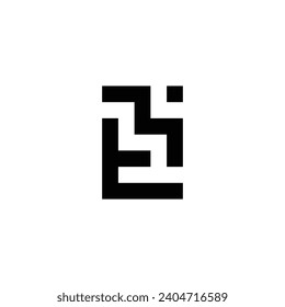 Letter t, M and L square geometric symbol simple logo vector