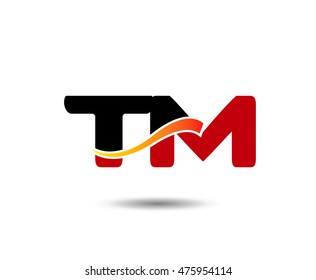 Letter T and M logo template

