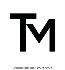 Letter T M Logo Vector Template Stock Vector (Royalty Free) 1997673974 ...