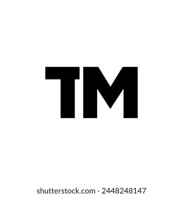 Letter T and M, TM logo design template. Minimal monogram initial based logotype.
