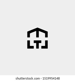 Letter T M TM MT Home Logo Template Vector Design