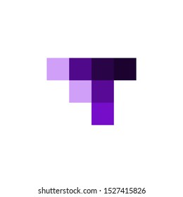 Letter T modern logo for technology