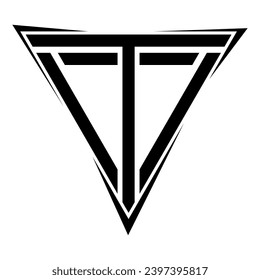 Logo-Design des Buchstaben an Monogram 