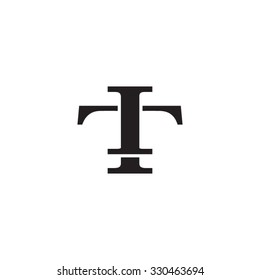 letter T and I monogram logo