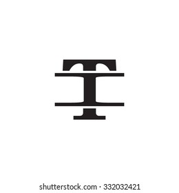 letter I and T monogram logo