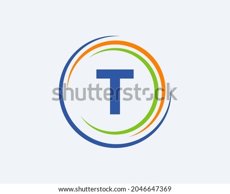 Letter T Monogram Logo For Real Estate, Business, And Company Identity. T Logo Design. T Letter Icon Design Vector Illustration