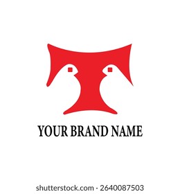 Letter T monogram logo vector icon illustration