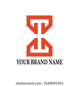 Letter T monogram logo vector icon illustration