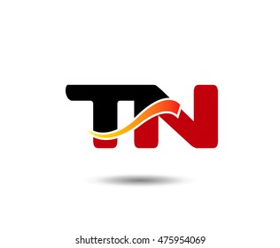 Letter T and N logo template
