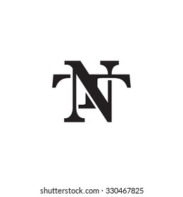 letter T and N monogram logo
